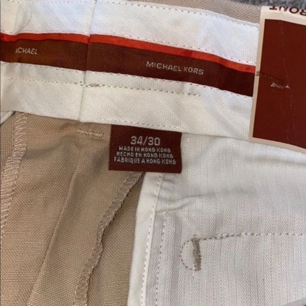 NWT Michael kors Bryant flat front classic fit relaxed leg dress pants
